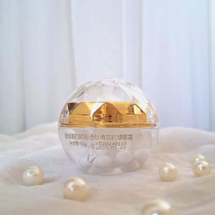 ژل کرم مرواریدی دور چشم سفت کننده و ضد چروک کلاژن پپتیدKDK